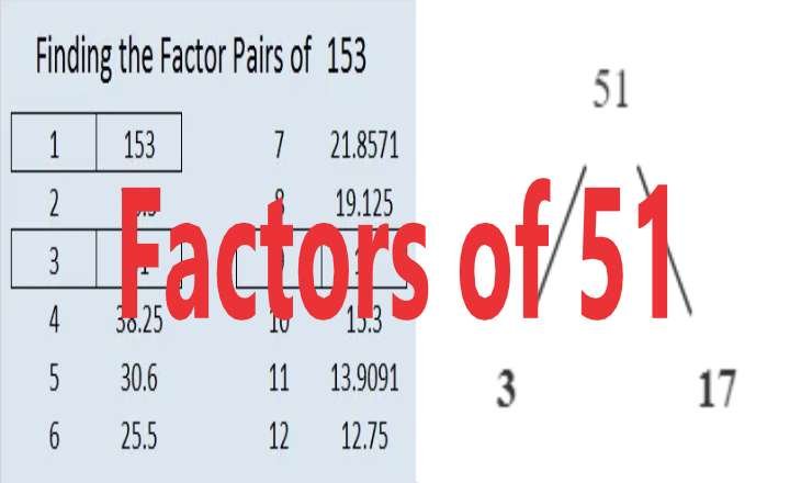 Factors of 51